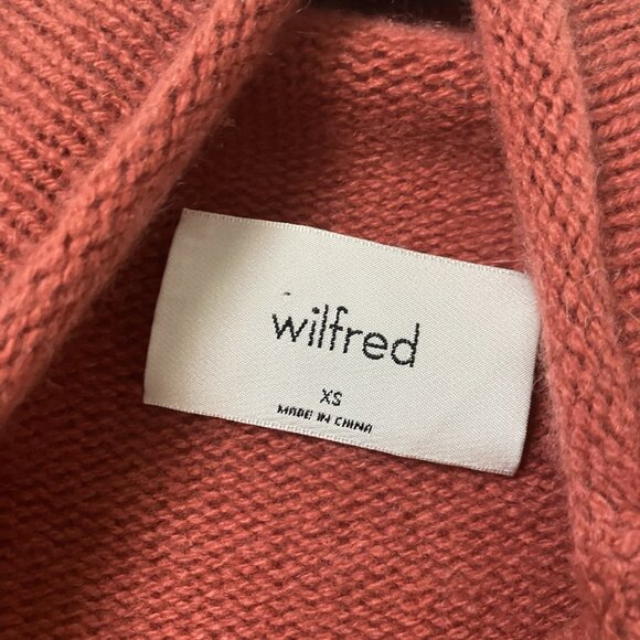 Aritzia Wilfred Sweater Womens XS Cashmere Knit Funnel Turtleneck Pullover - Picture 2 of 8
